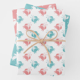Mr. Crab Wrapping Paper Flat Sheet Set of 3