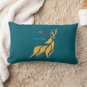 Mr. Deer Grafisch – Rustieke Bosstijl Kussen (Deken)