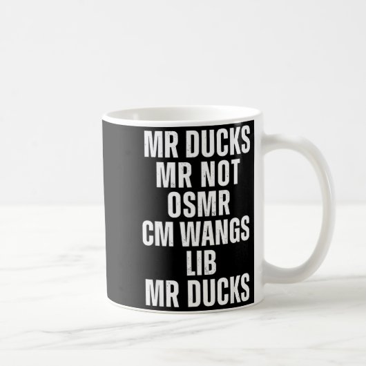 Mr Ducks Mr Not Duck Joke Phonetic Puzzle Koffiemok (Rechts)