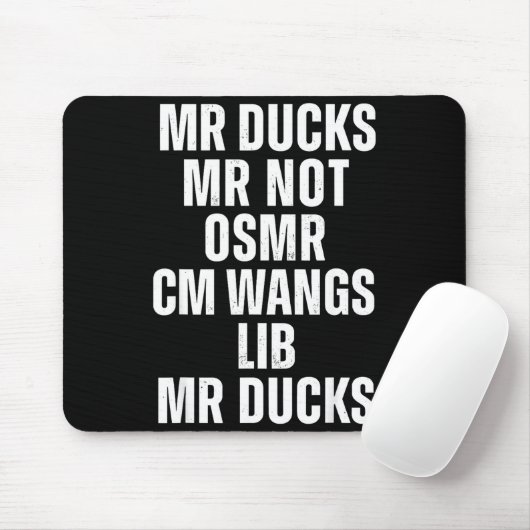 Mr Ducks Mr Not Duck Joke Phonetic Puzzle Muismat (Met muis)