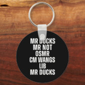 Mr Ducks Mr Not Duck Joke Phonetic Puzzle Sleutelhanger (Voorkant)
