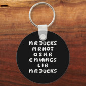 Mr Ducks Mr Not Osar Cm Wings Funny Duck  Sleutelhanger (Voorkant)