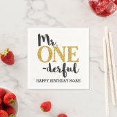 Mr. EENderful witte cocktail papier servetten (Insitu)