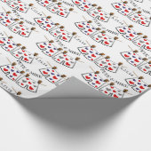 Mr. en de heer Personalized Gay Wedding Gift Wrap Cadeaupapier (Hoek)