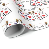 Mr. en de heer Personalized Gay Wedding Gift Wrap Cadeaupapier (Rol Hoek)