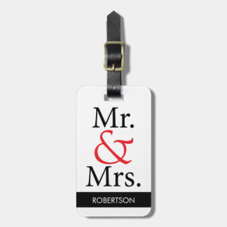 Mr. en mevrouw Bagagelabel
