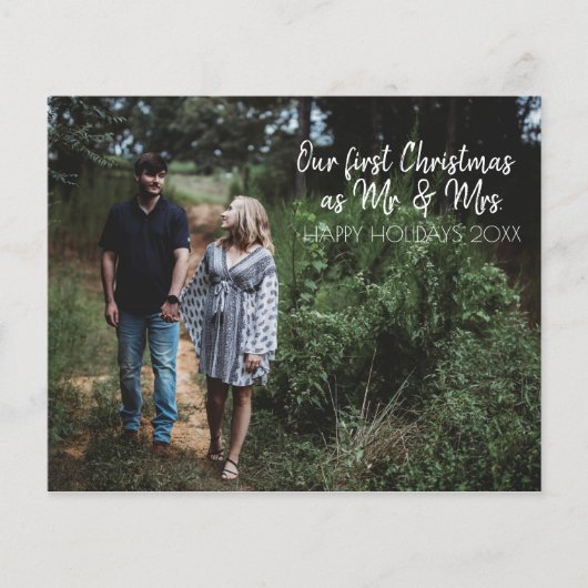 Mr. en mevrouw First Kerstvakanay Budget Card Flyer (Voorkant)