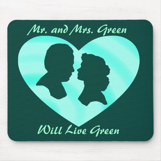 MR EN MEVROUW. GROEN, ZAL GROEN-MOUSEPAD LEVEN MUISMAT (Voorkant)