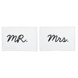 Mr. en mevrouw Pillow Hoesjes Set Kussensloop