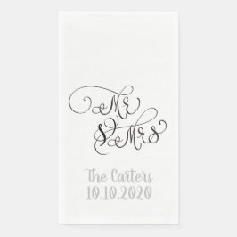 Mr. en mevrouw servet