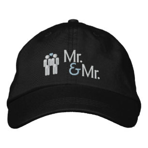 Mr en Mr Gay Wedding Geborduurde Pet