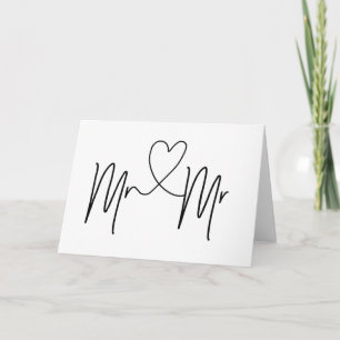 Mr en Mr Wedding Day Kaart Gay Wedding
