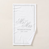 Mr. en Mrs. badhanddoek voor een paar pasgetrouwde Bad Handdoek (Handdoek)