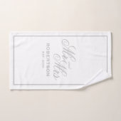 Mr. en Mrs. badhanddoek voor een paar pasgetrouwde Bad Handdoek (Handdoek)
