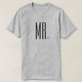 Mr en Mrs bijpassende shirten T-shirt