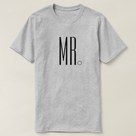 Mr en Mrs bijpassende shirten T-shirt (Design voorkant)