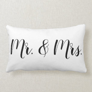 Mr. en Mrs Bride en Groom Wedding Gift Kussen