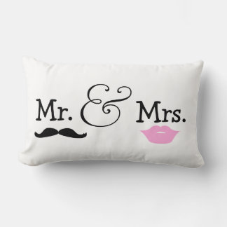 Mr. en Mrs Bride en Groom Wedding Gift Kussen
