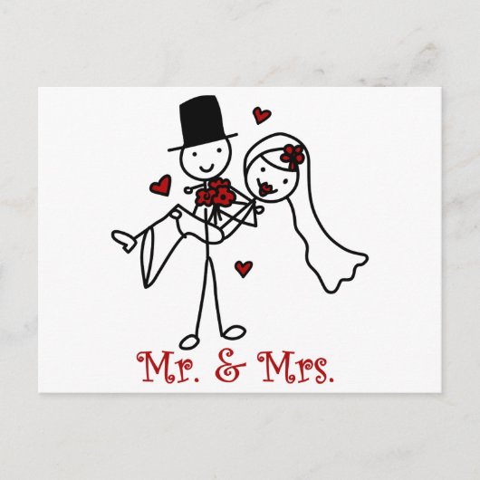 Mr en Mrs. Briefkaart (Voorkant)