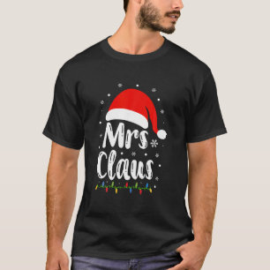 Mr. en Mrs Claus Couples Matching met Kerstmis Paj T-shirt
