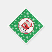 Mr. en Mrs Claus, Kerstmis Servet (Hoek)