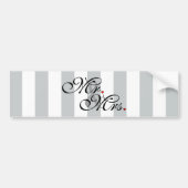Mr. en Mrs. Click om Kleurstrepes aan te passen Bumpersticker (Voorkant)