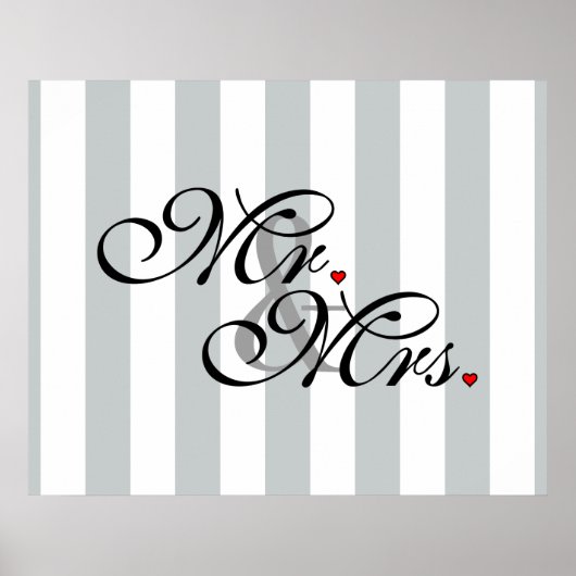 Mr. en Mrs. Click om Kleurstrepes aan te passen Poster (Voorkant)