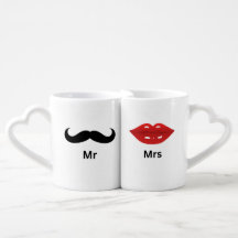 Mr en Mrs Coffee Mok Set