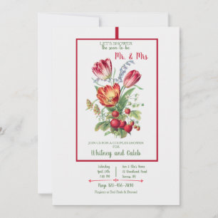 Mr en Mrs Couples Shower Kaart