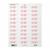 Mr en Mrs Custom Retour Adres Etiket (Full Sheet)