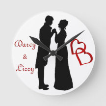 Mr en Mrs Darcy Wall Clock