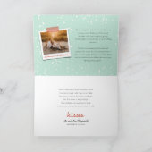 Mr. en Mrs. First kerstfoto Collage Wedding Feestdagen Kaart (Binnen)