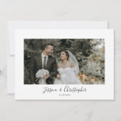 Mr. en Mrs Foto Wedding Hartelijk dank Bedankkaart (Voorkant)