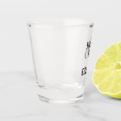 Mr en Mrs Gepersonaliseerde Achternaam Bruiloft Shot Glas (Links)