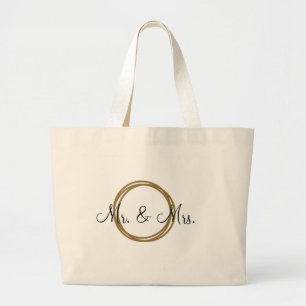 MR en MRS GOLD BAND tas