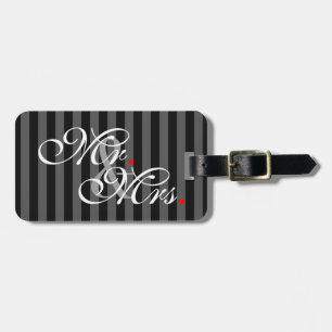 Mr. en Mrs Husband Wife Zijn haar nieuwe wippen Bagagelabel