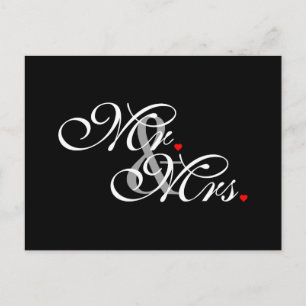 Mr. en Mrs Husband Wife Zijn haar nieuwe wippen Briefkaart