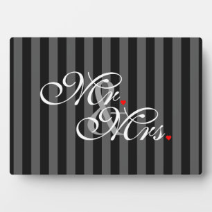 Mr. en Mrs Husband Wife Zijn haar nieuwe wippen Fotoplaat