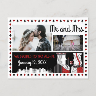 Mr en Mrs Las Vegas Elopement Aankondiging