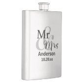 Mr. en Mrs Pas getrouwd Surname met huwelijksdate Flacon (Rechts)