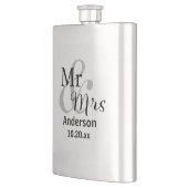 Mr. en Mrs Pas getrouwd Surname met huwelijksdate Flacon (Links)