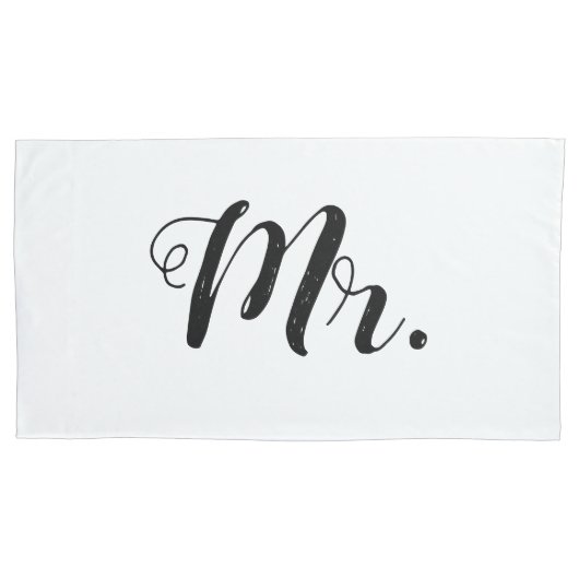 "Mr en Mrs." Reeks Hoesje piloot Kussensloop (Voorkant-Links)