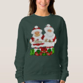 Mr. en Mrs Santa Claus sweatshirt (Voorkant)