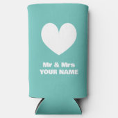 Mr. en Mrs. seltzer koelboxxen voor trouwparen (Voorkant)