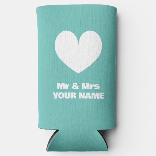 Mr. en Mrs. seltzer koelboxxen voor trouwparen (Voorkant)