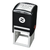 Mr en Mrs Simpel Script Retouradres Zelfinktende Stempel (Product)