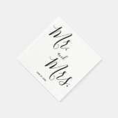 Mr en Mrs Simple Script Wedding Napkins Servet (Hoek)