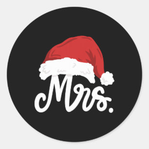 Mr. en Mrs. Sinterklaas koppels die overeenkomen m Ronde Sticker
