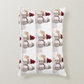 "MR EN MRS SNOWMAN KOPPEL" KERST ACCENT KUSSEN (Voorkant(Verticaal))