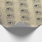 Mr en Mrs Styled Wedding Cadeaupapier (Hoek)